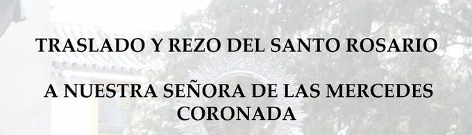 Recorrido Santo Rosario a Ntra. Sra. de las Mercedes de Puerta Real en Sevilla