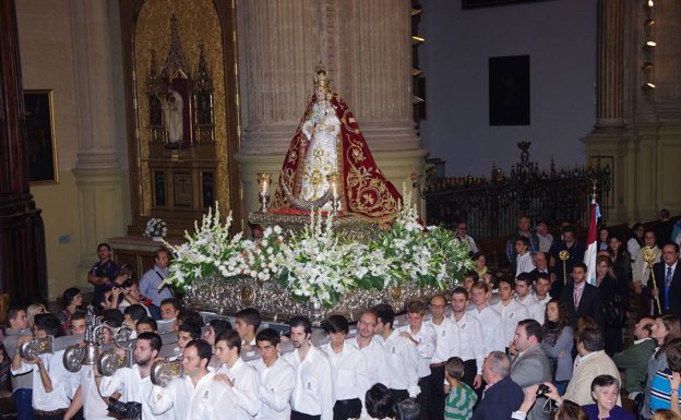 Recorrido de la Procesión de regreso de la Virgen de Araceli tras el Rosario de Gloria de Málaga
