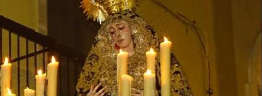Recorrido del regreso de la Virgen del Buen Fin a la Basílica del Carmen esta noche en Jerez de la Frontera
