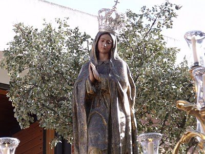 Horarios e Itinerarios de los Traslado de la Virgen de Fátima a Santo Domingo. Jerez de la Frontera 15 de Octubre del 2022