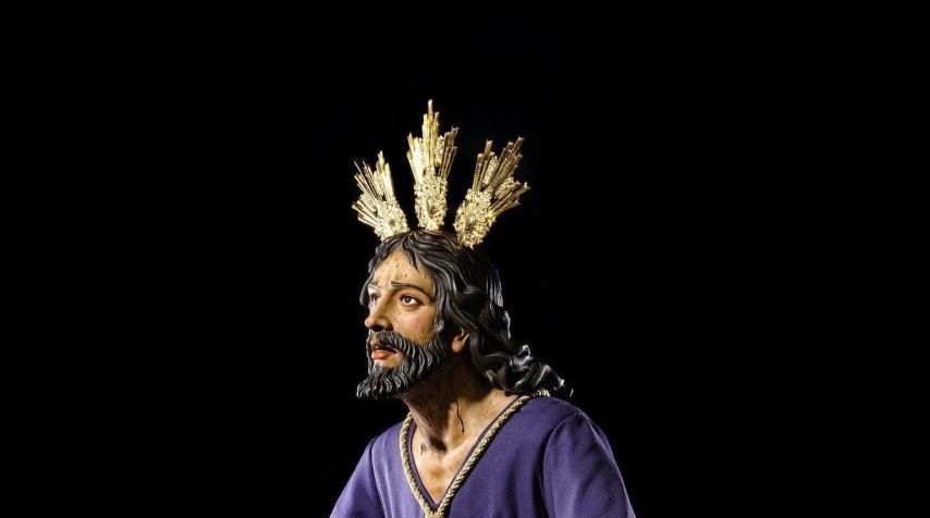 El Señor de la Oración en el Huerto para el Vía Crucis de las Cofradías de Sanlúcar de Barrameda