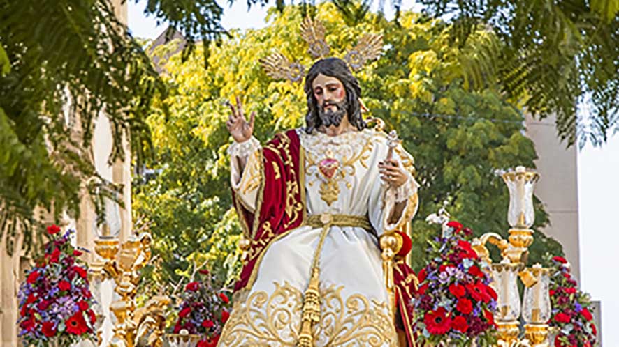 Recorrido de la Procesión de Alabanza de Jesús de La Paz en Cádiz