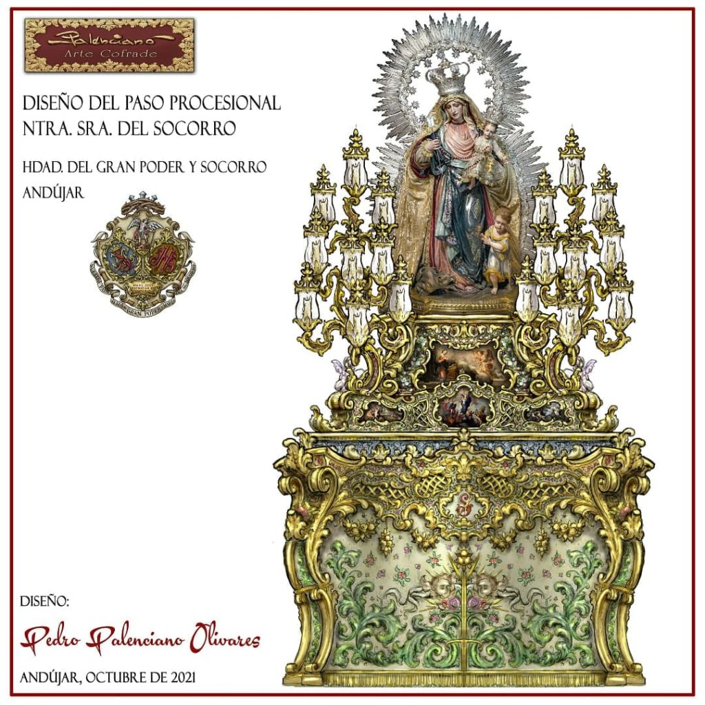 Pedro Palenciano proyecta el paso para la Virgen del Socorro de Andújar