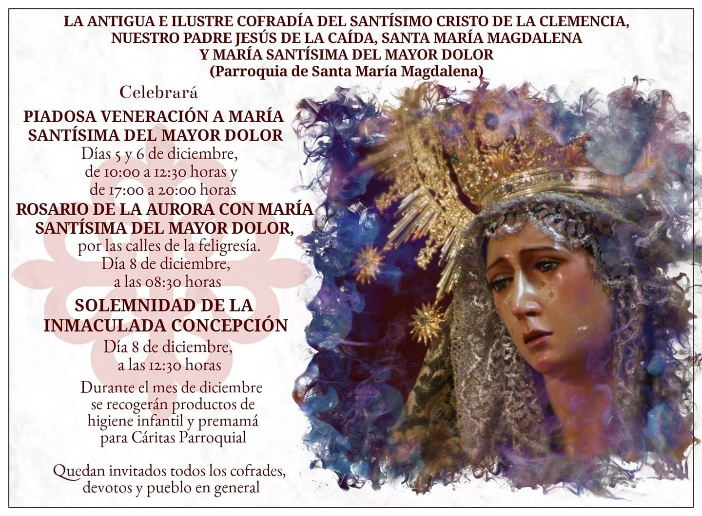 Rosario de la Aurora con María Santísima del Mayor Dolor de Jaén