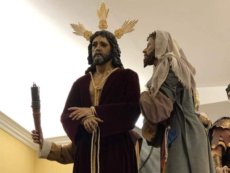 Recorrido Procesión Extraordinaria en Guadix del Señor de la Salud con motivo del XXV aniversario fundacional