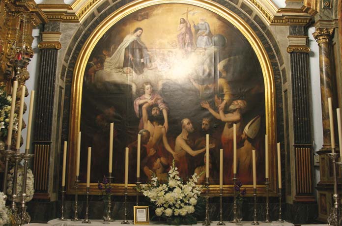 El magnífico cuadro de la ánimas de la parroquia de Santa María Magdalena de Dos Hermanas