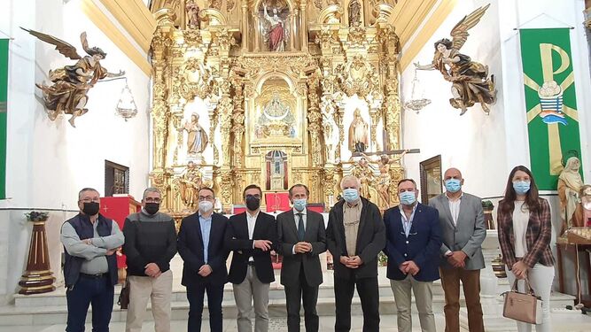 Una pintura de Manuel Cano servirá para conmemorar el 325 aniversario del Cristo de la Piedra de Chiclana