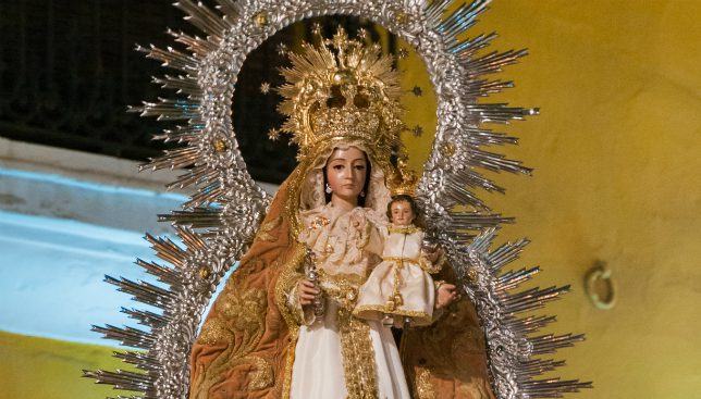 Recorrido de la Salida Procesional de la Virgen del Prado del Salvador hoy en Sevilla