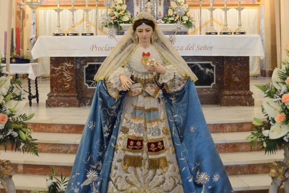 Recorrido de la Inmaculada de la Sacramental del Corpus Christi esta tarde en Sevilla