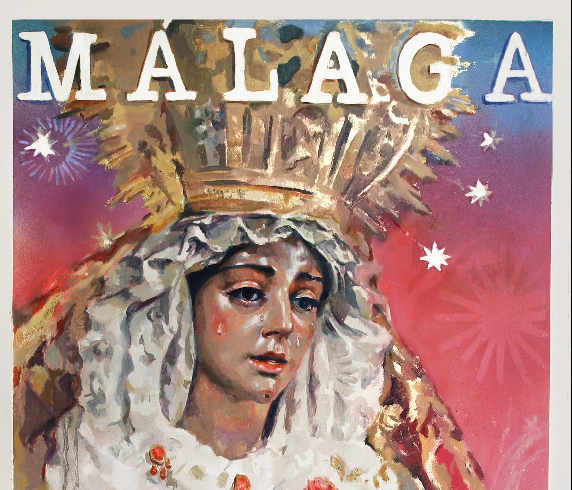 Cartel del 50 Aniversario de la Virgen de la O de Málaga