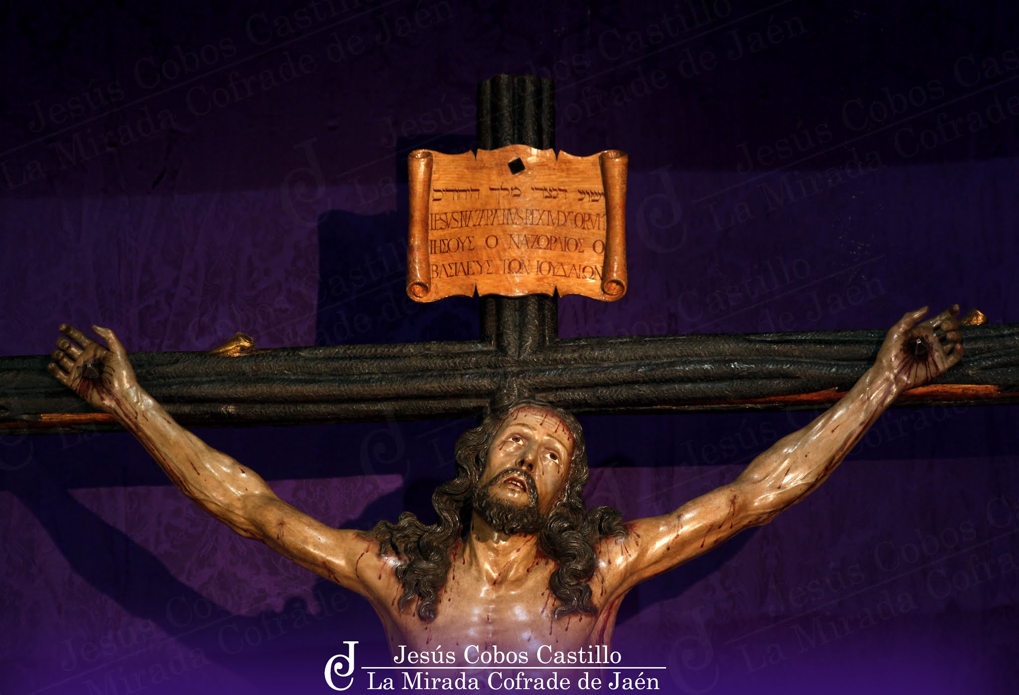 Recorrido del Traslado del Cristo de la Expiración a la Catedral de Jaén para participar en la Exposición "Misericordia Crucifixia"