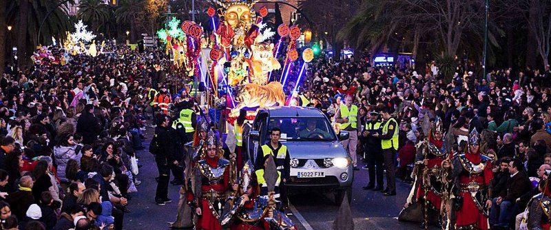 Recorrido y Horario de la Cabalgata de los Reyes Magos de Málaga 2022