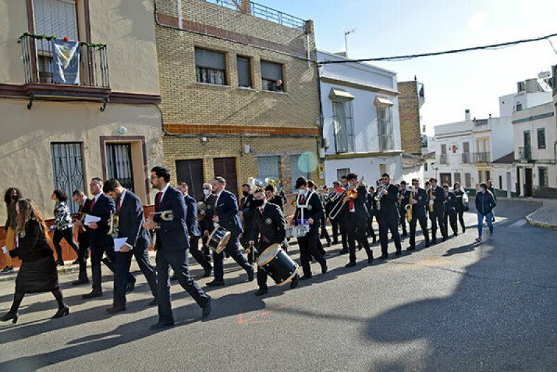 La Hermandad del Nazareno de Alcalá del Río afianza su apuesta por la Banda de Música “San Sebastián” de Villaverde del Río