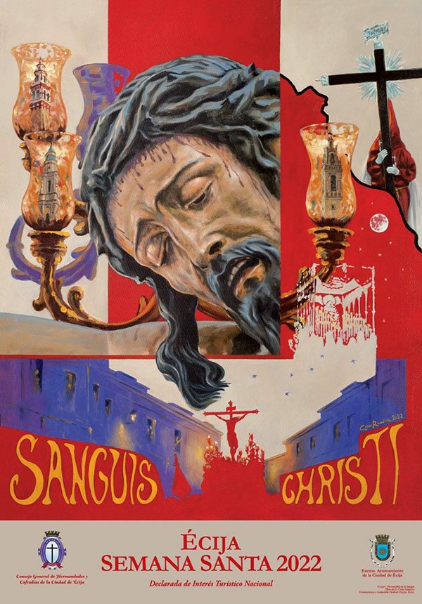 “Sangre de Cristo”, el cartel de la Semana Santa de Écija 2022 que firma César Ramírez