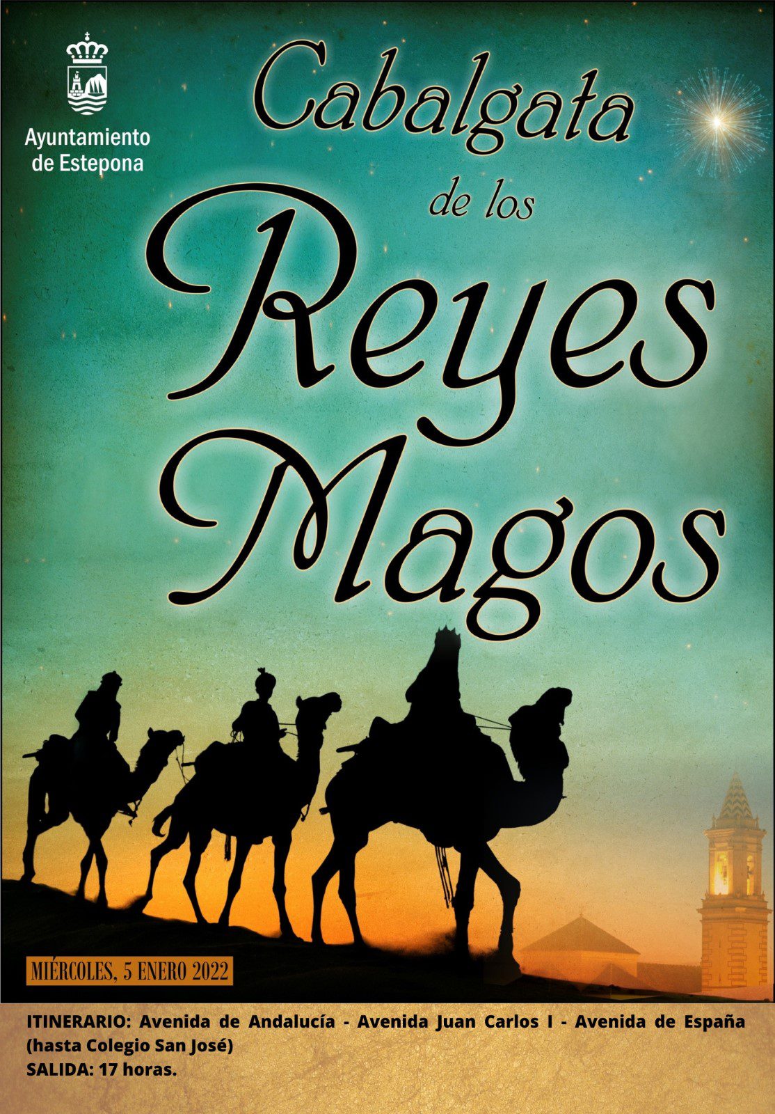 Recorrido y Horario de la Cabalgata de los Reyes Magos de Estepona 2021