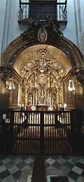 Nueva iluminación de la Capilla de la Virgen del Pilar de Cádiz