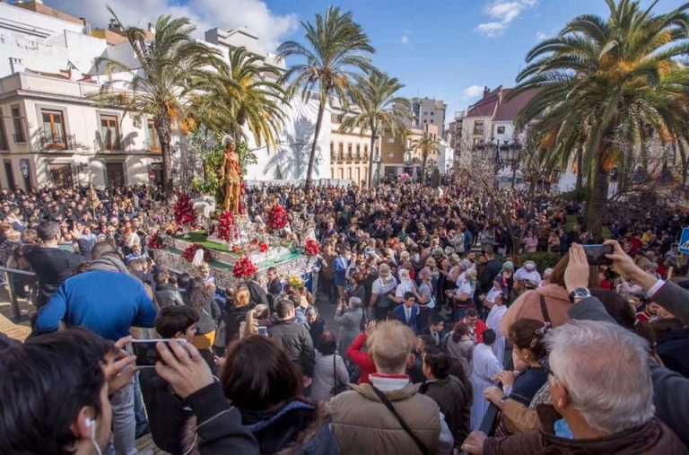 La imagen de San Sebastián volverá a procesionar por Huelva tras un año de ausencia