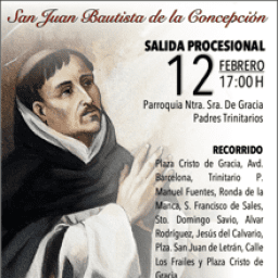 Recorrido y Horario de la Procesión de San Juan Bautista de la Concepción en Córdoba el 12 de Febrero