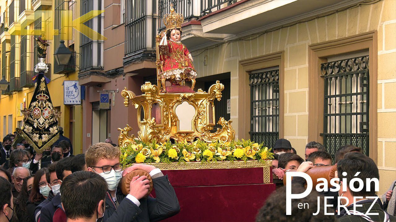 Vídeo Salida procesional del Niño Jesús de la Virgen del Carmen Coronada de Jerez 2022