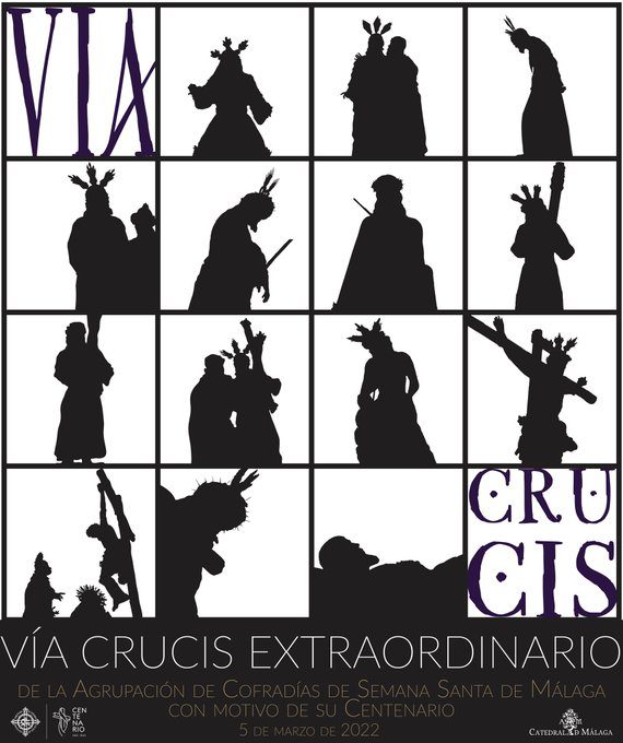 Se presenta el Vía Crucis Magno del Centenario de la Agrupación de Hermandades de Málaga falta de definir los itinerarios