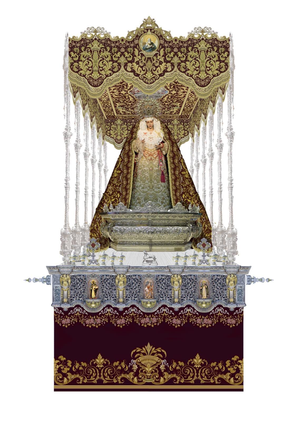 Nuevo paso de palio para la Virgen del Rosario de Huelva