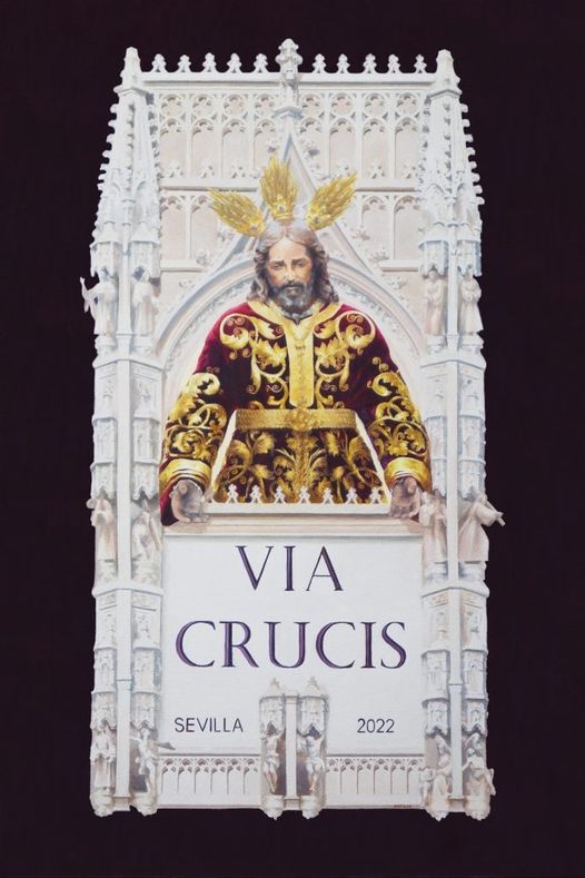 Cartel del Vía Crucis de las Hermandades de Sevilla de 2022