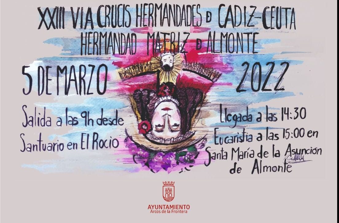 XXIII edición del Vía-Crucis penitenciade las Hermandades del Rocío de la Diócesis de Cádiz -Ceuta y Asidonia-Jerez