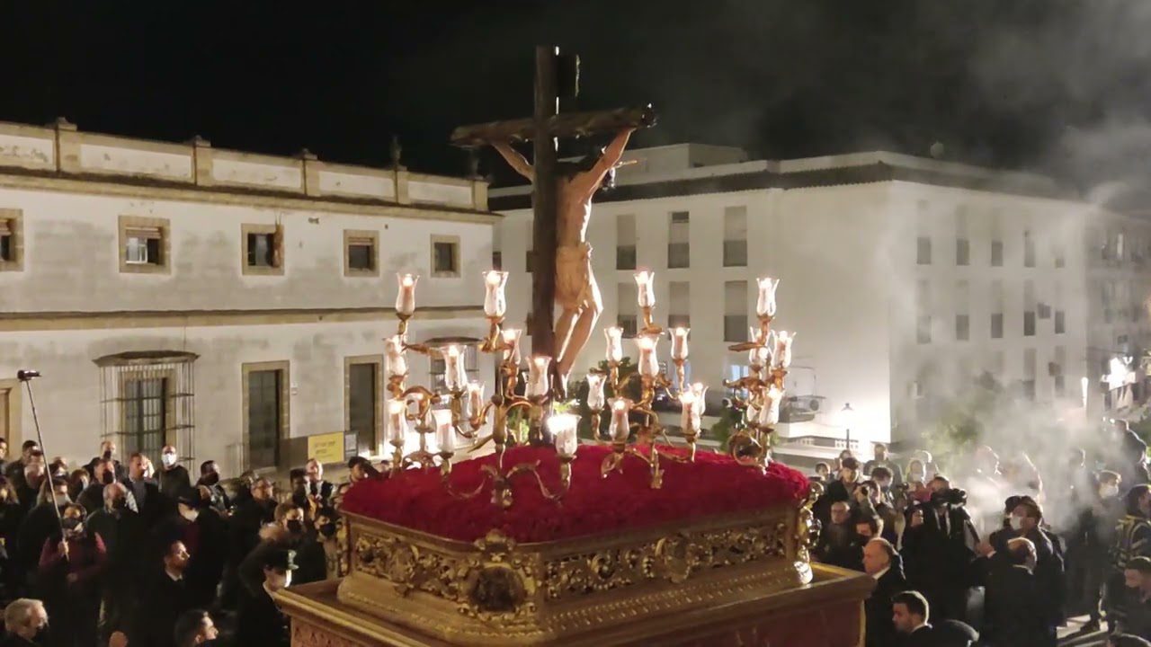 Bajada Cristo de las Almas de la SI Catedral Procesión Regreso Vía Crucis Oficial Jerez 2022￼