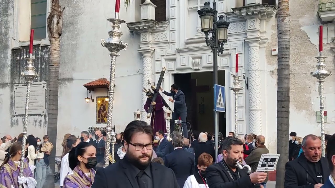Vídeos del Traslado del Señor de Afligidos al Via Crucis Oficial de Hermandades de El Puerto de Santa María 2022