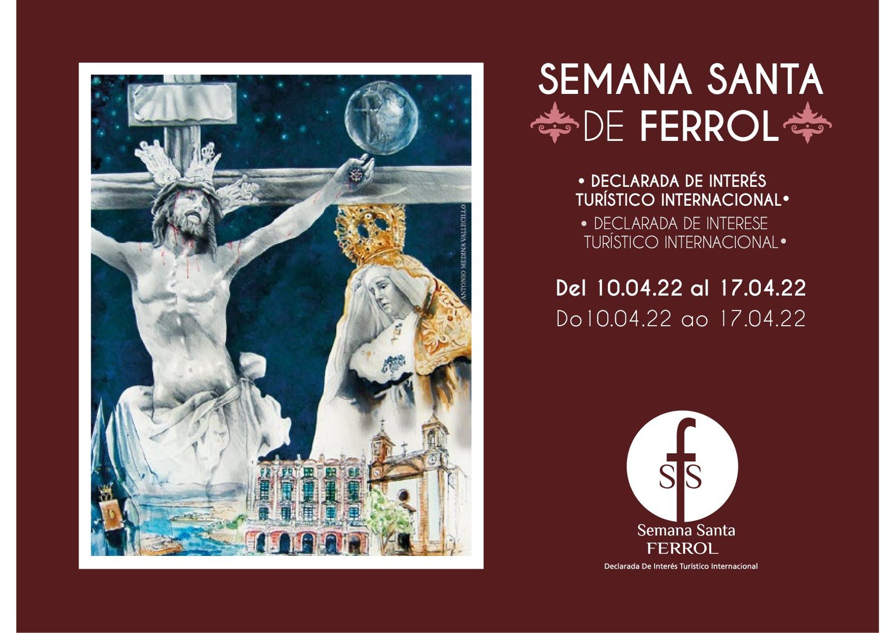 Horarios e Itinerarios Semana Santa Ferrol (La Coruña) 2022
