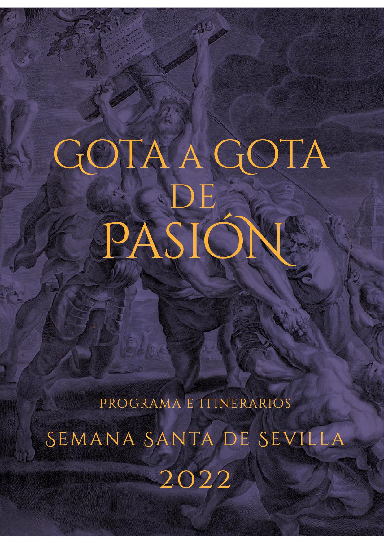Programa de Mano "Gota a Gota". Semana Santa de Sevilla 2022