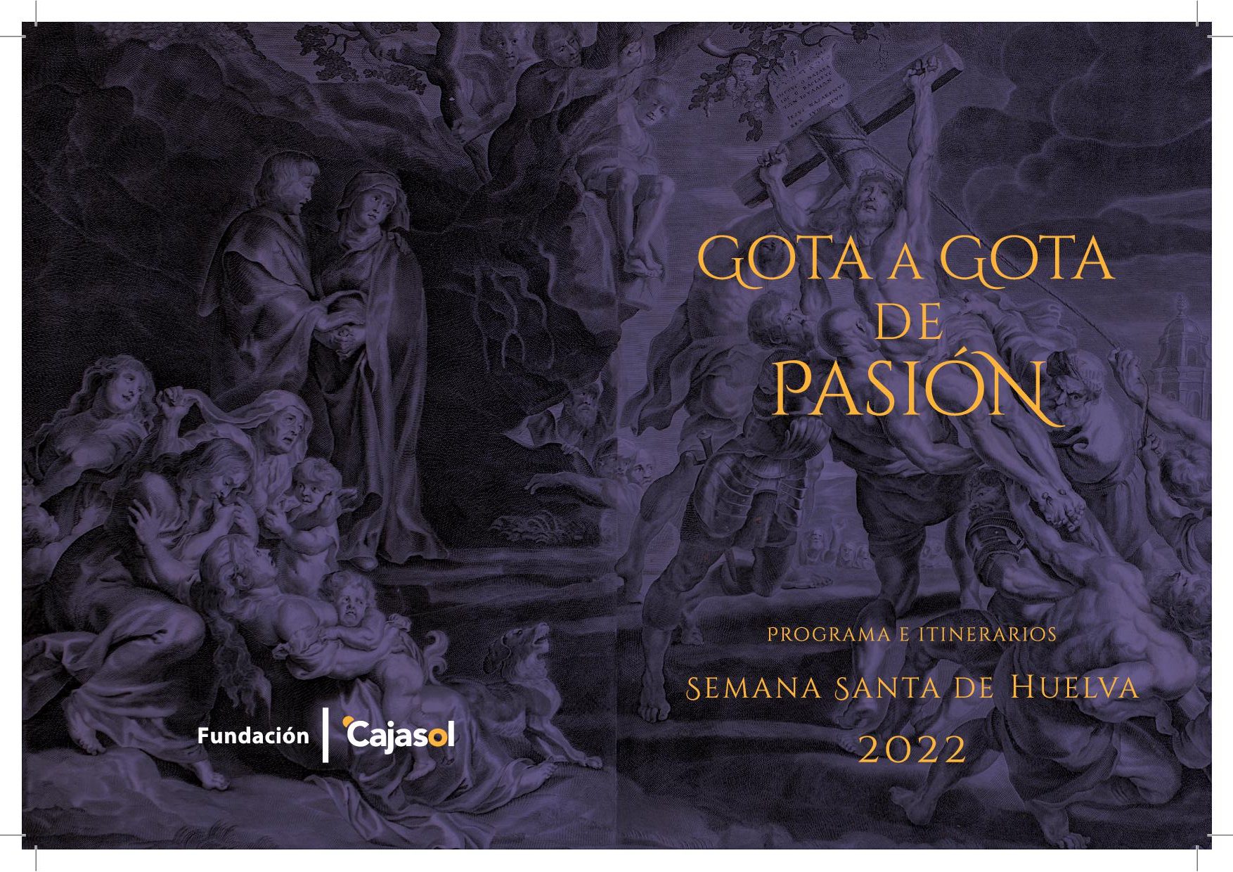 Programa de mano "Gota a Gota". Semana Santa Huelva 2022