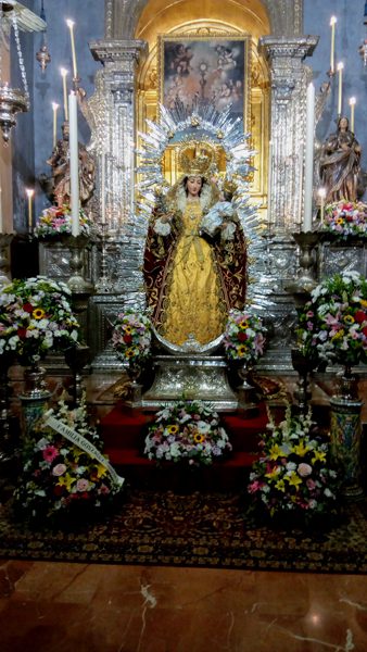 Horario e Itinerario Procesión de Ntra. Sra. María Santísima de la Alegría. Sevilla 29 de Mayo del 2022