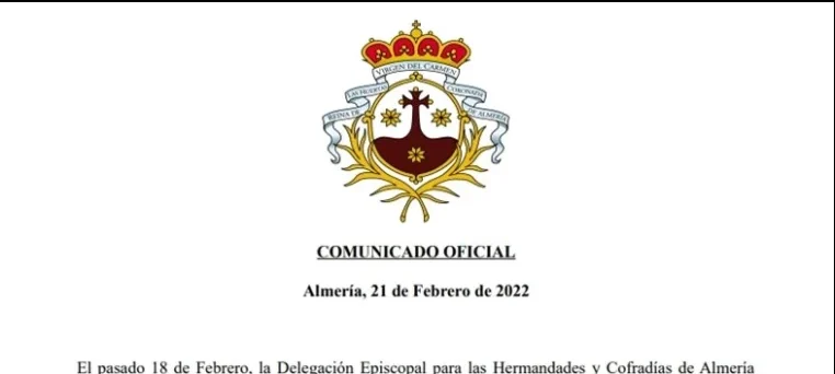 La Reina de las Huertas de Almería, conmemorarán el VII aniversario de su Coronación Canónica