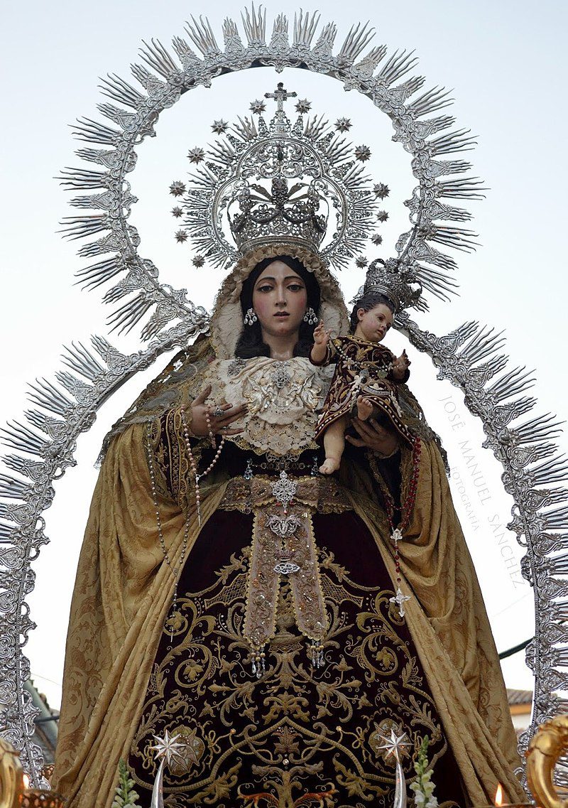 Horario e Itinerario del Santo Rosario de Ntra. Sra. Reina de los Ángeles en sus Misterios Gozoso. Córdoba 14 de Mayo del 2022