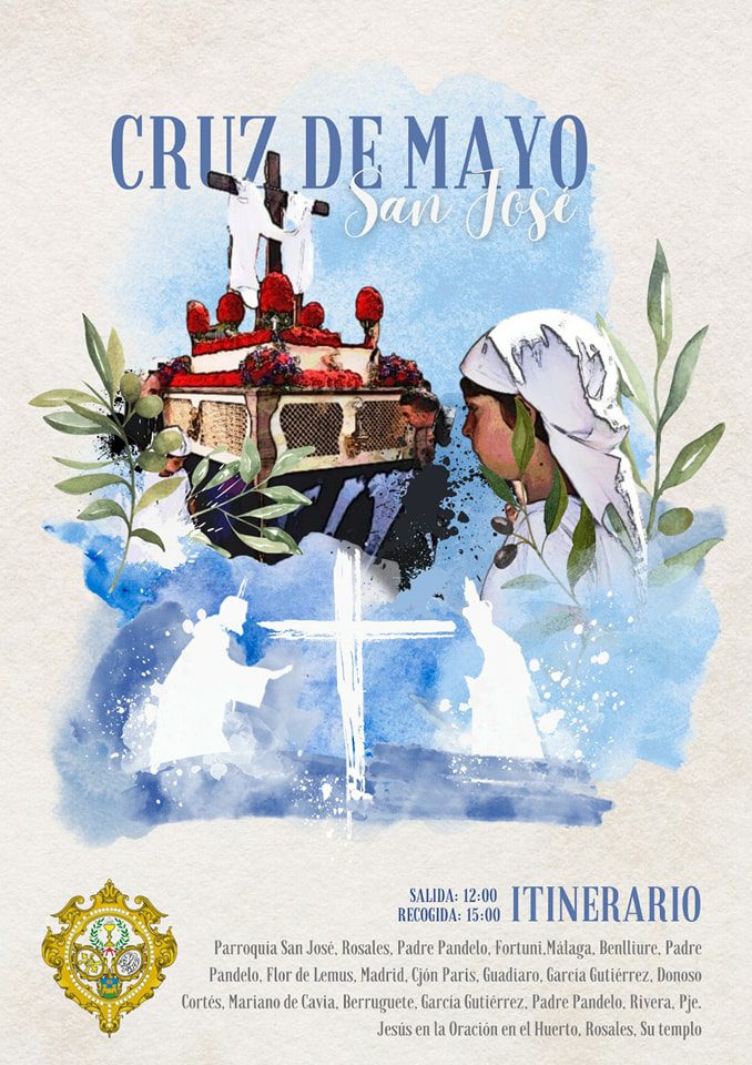 Procesión Cruz de Mayo por la barriada San José de La Línea de la Concepción