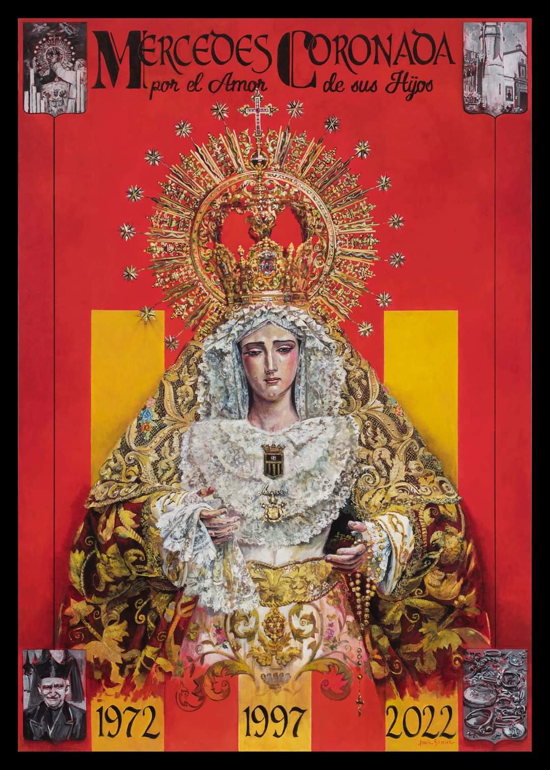 Cartel Conmemorativo de la Coronación de la Virgen de las Mercedes de Santa Genoveva