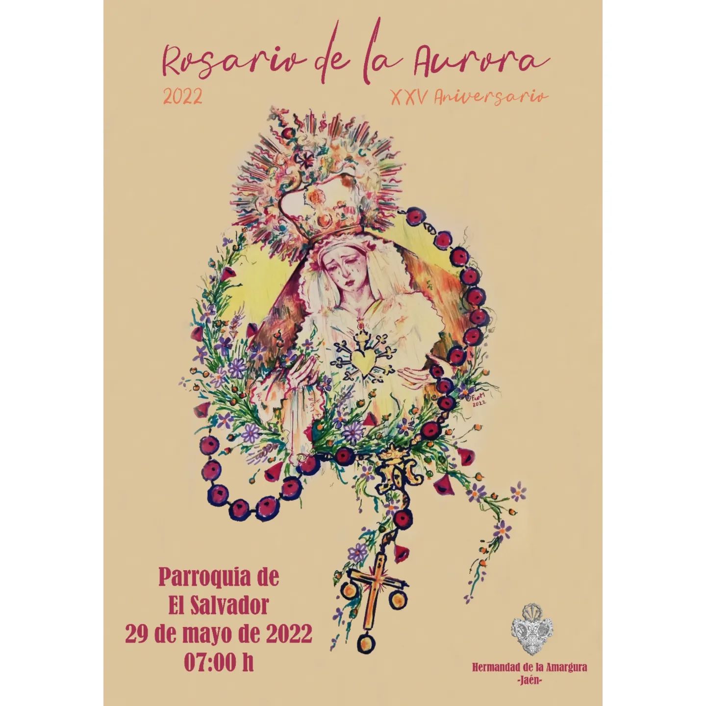 Rosario de la Aurora con María Santísima de la Amargura de Jaén