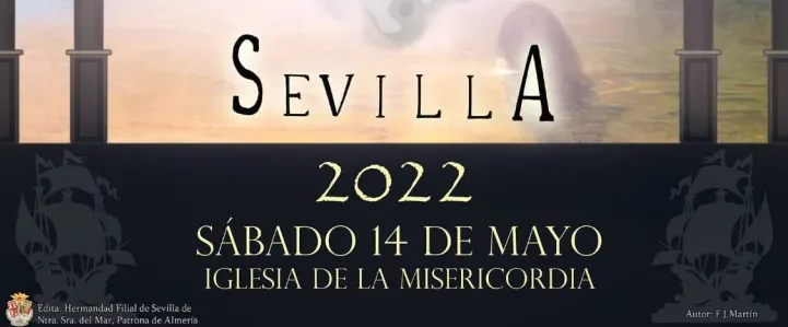 Cartel de la Procesión de la Hermandad de la Virgen del Mar de Sevilla