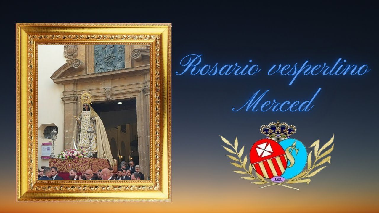 Vídeo del Rosario vespertino con la Virgen de la Merced de Cádiz