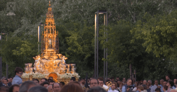 Horario e Itinerario de la Procesión con el Señor en la Custodia de la Hdad. del Remedio de Ánimas de Córdoba