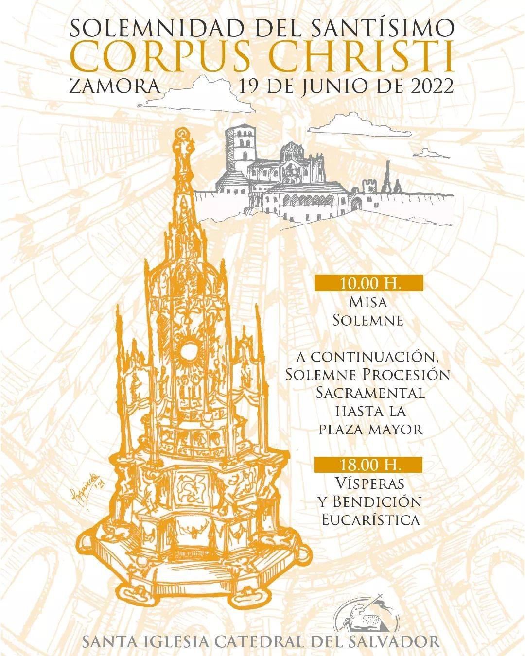 Horario, Itinerarios y datos de la Procesión del Corpus Christi de Zamora