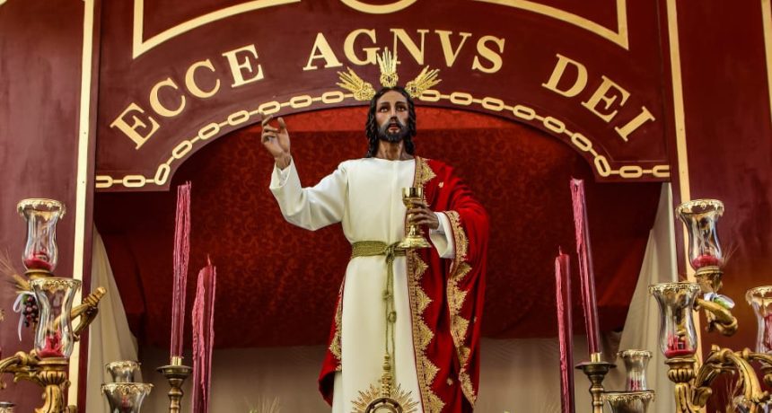 Horario e itinerario del Cristo del Amor de Baeza en su traslado de vísperas del Corpus Christi