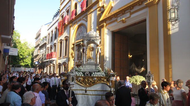 Horario e Itinerario de la procesión del Corpus de la Hermandad de la Esperanza de Huelva