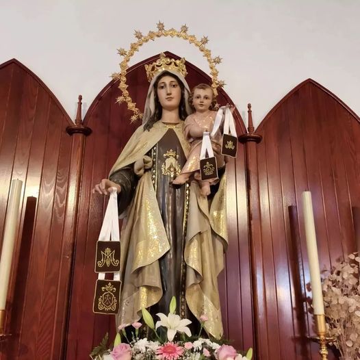 Horario e Itinerario del traslado de Ntra Sra del Carmen Colonia de Sta Inés al altar del Corpus Christi de Málaga