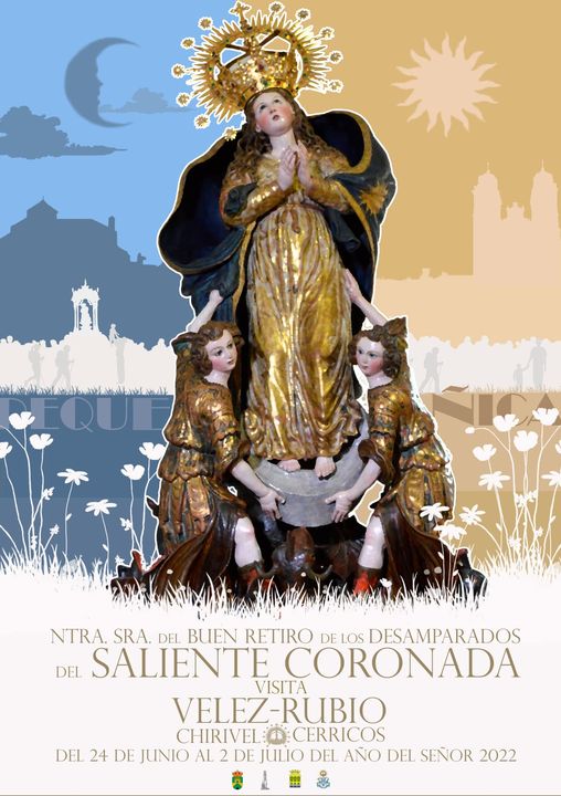 Nuestra Señora de los Desamparados del Buen Retiro del Saliente Coronada visitará a Oria, Chirivel y Vélez Rubio