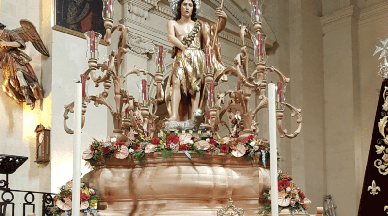 Horario e Itinerario de la Procesión San Juan Bautista, Patrón de Chiclana de la Frontera