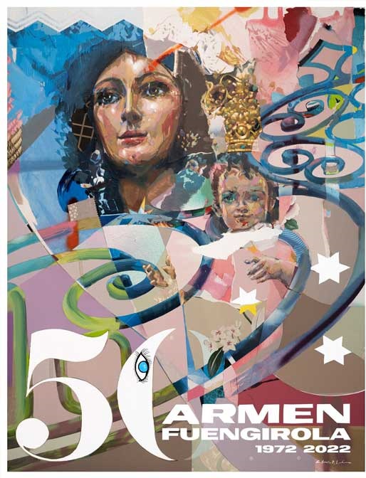 Cartel del 50 aniversario de la Virgen del Carmen de Fuengirola
