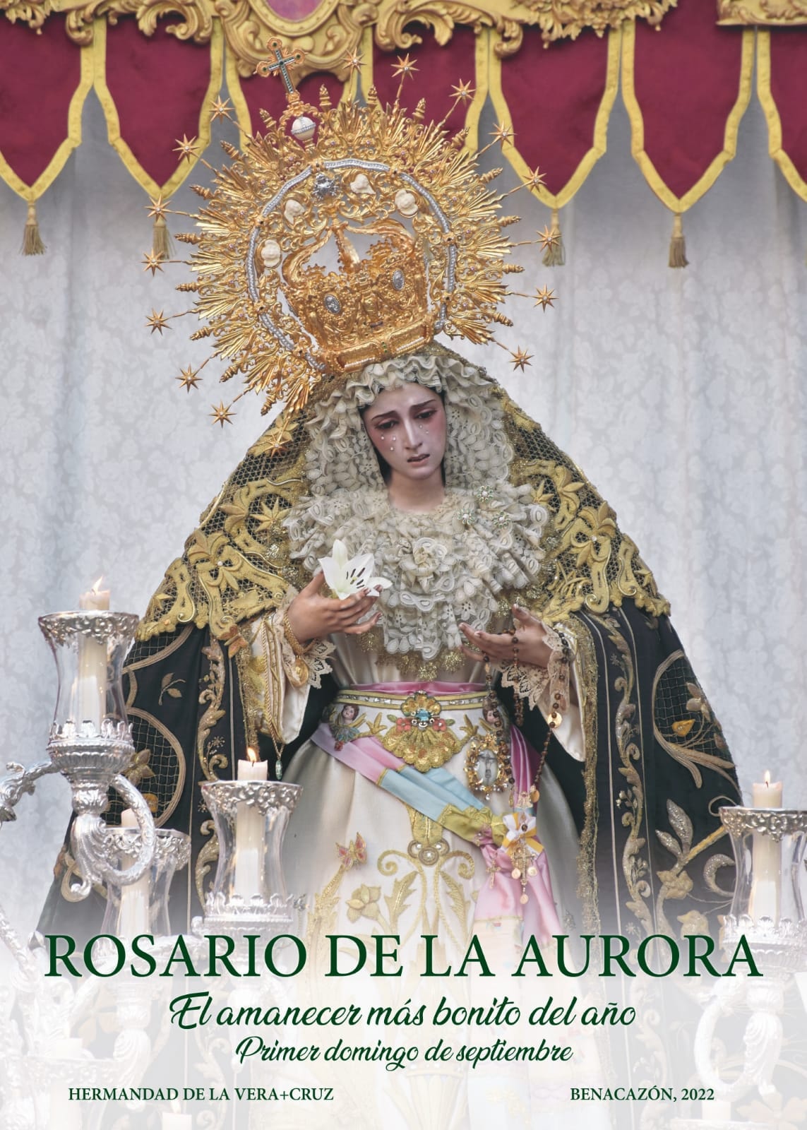 Horario e Itinerario del Rosario de la Aurora de la Virgen de los Dolores de Benacazón