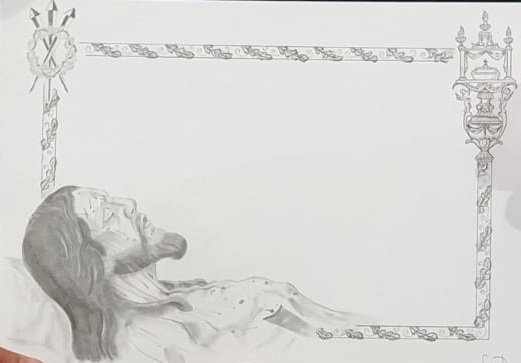 Papeleta de Sitio Conmemorativa del Santo Entierro de Cádiz para la Magna